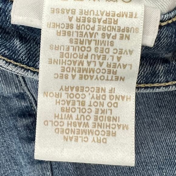 Joes Icon Ankle Sigourney Jeans Womens 28 Blue Dip Dye Skinny Stretch Boho Chic - Picture 16 of 16